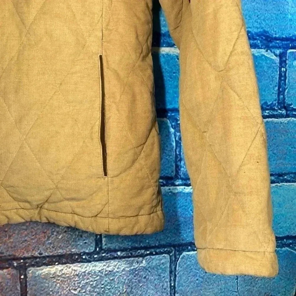 Cherokee Quilted Jacket Tan Medium - Picture 2 of 6